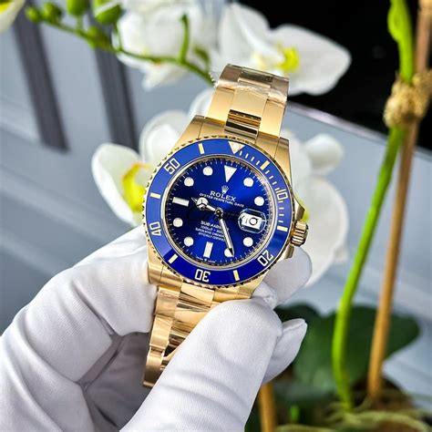 rolex blue gold sub|Rolex blue submariner 2022.